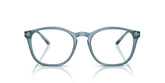 GIORGIO ARMANI 7074 6071 - Blue Round Eyeglasses for Men - front view