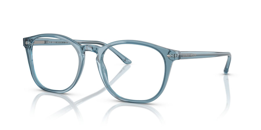 GIORGIO ARMANI 7074 6071 - Blue Round Eyeglasses for Men