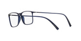 GIORGIO ARMANI 7244U 6003 - Blue Rectangle Eyeglasses for Men - 360° view 120°