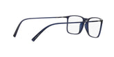 GIORGIO ARMANI 7244U 6003 - Blue Rectangle Eyeglasses for Men - 360° view 240°