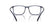 GIORGIO ARMANI 7244U 6003 - Blue Rectangle Eyeglasses for Men - back view