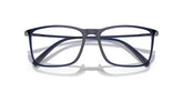 GIORGIO ARMANI 7244U 6003 - Blue Rectangle Eyeglasses for Men - folded