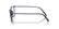 GIORGIO ARMANI 7244U 6003 - Blue Rectangle Eyeglasses for Men - side view
