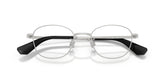 BURBERRY 1403D 1005 - Silver Round Eyeglasses for Women - folded