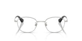 BURBERRY 1403D 1005 - Silver Round Eyeglasses for Women - front view