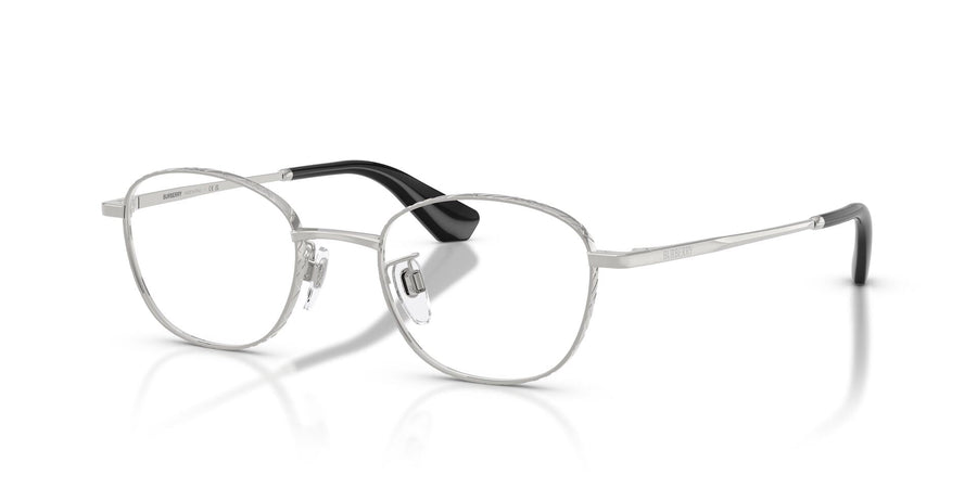 BURBERRY 1403D 1005 - Silver Round Eyeglasses for Women