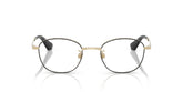BURBERRY 1403D 1326 - Black Round Eyeglasses for Women - front view