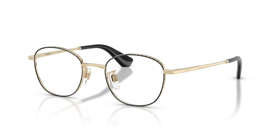BURBERRY 1403D 1326 - Black Round Eyeglasses for Women