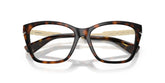 BURBERRY 2427U 3002 - Brown Cat-Eye Eyeglasses for Women - folded