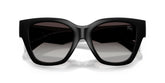 BURBERRY 4489U 300187 - Black Cat-Eye Sunglasses for Women - folded
