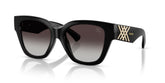 BURBERRY 4489U 300187 - Black Cat-Eye Sunglasses for Women