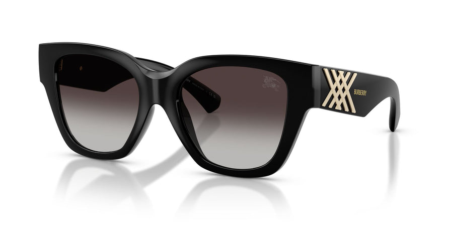 BURBERRY 4489U 300187 - Black Cat-Eye Sunglasses for Women
