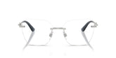 DOLCE & GABBANA 1363 05 - Silver Cat-Eye Eyeglasses for Women - front view