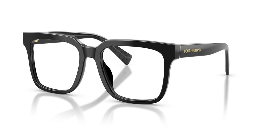 DOLCE & GABBANA 3422 501 - Black Rectangle Eyeglasses for Men