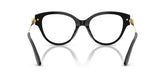 DOLCE & GABBANA 3438 501 - Black Cat-Eye Eyeglasses for Women - back view