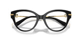 DOLCE & GABBANA 3438 501 - Black Cat-Eye Eyeglasses for Women - folded