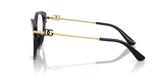 DOLCE & GABBANA 3438 501 - Black Cat-Eye Eyeglasses for Women - side view