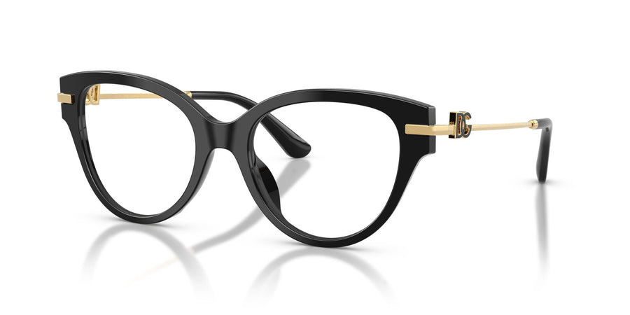 DOLCE & GABBANA 3438 501 - Black Cat-Eye Eyeglasses for Women