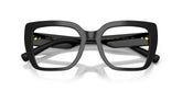 DOLCE & GABBANA 3441 501 - Black Rectangle Eyeglasses for Women - folded