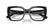DOLCE & GABBANA 3441 501 - Black Rectangle Eyeglasses for Women - folded