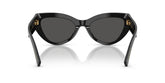 DOLCE & GABBANA 4536 501/87 - Black Cat-Eye Sunglasses for Women - back view