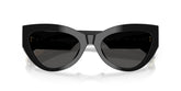 DOLCE & GABBANA 4536 501/87 - Black Cat-Eye Sunglasses for Women - folded
