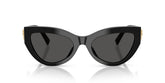 DOLCE & GABBANA 4536 501/87 - Black Cat-Eye Sunglasses for Women - front view