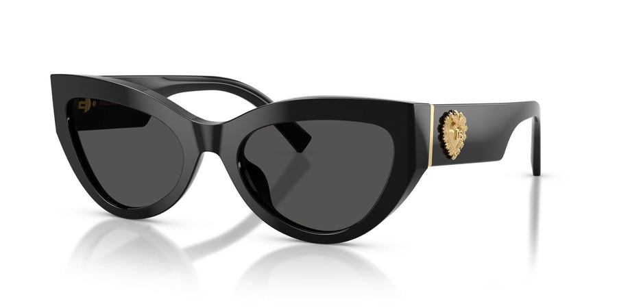 DOLCE & GABBANA 4536 501/87 - Black Cat-Eye Sunglasses for Women
