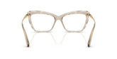 DOLCE & GABBANA 5025 3432 - Brown Cat-Eye Eyeglasses for Women - back view