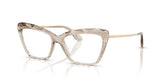 DOLCE & GABBANA 5025 3432 - Brown Cat-Eye Eyeglasses for Women