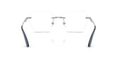 JIMMY CHOO 2016J 3018 - Silver Geometric Eyeglasses for Women - back view