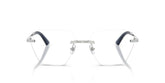 JIMMY CHOO 2016J 3018 - Silver Geometric Eyeglasses for Women - front view