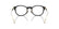 MONCLER 2030D 3001 - Black Round Eyeglasses for Men - back view