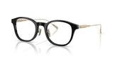 MONCLER 2030D 3001 - Black Round Eyeglasses for Men