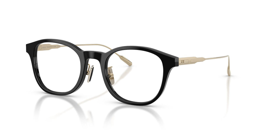 MONCLER 2030D 3001 - Black Round Eyeglasses for Men