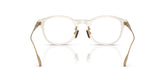 MONCLER 2030D 3003 - Yellow Round Eyeglasses for Men - back view