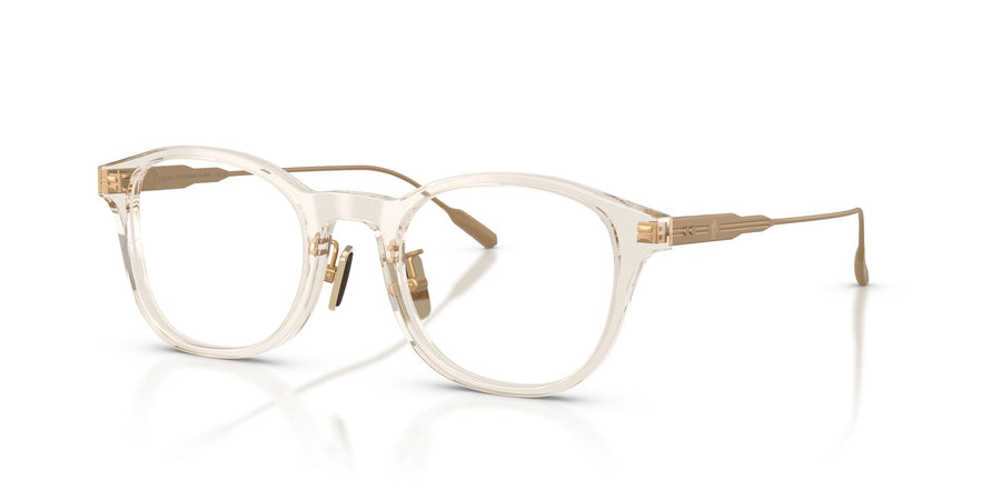 MONCLER 2030D 3003 - Yellow Round Eyeglasses for Men