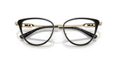 MICHAEL KORS 3103 3005 - Black Cat-Eye Eyeglasses for Women - folded