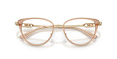 MICHAEL KORS 3103 4051 - Brown Cat-Eye Eyeglasses for Women - folded