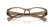 MIU MIU 03ZV 26M1O1 - Brown Oval Eyeglasses for Women - folded