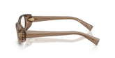 MIU MIU 03ZV 26M1O1 - Brown Oval Eyeglasses for Women - side view