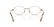 MIU MIU 50ZV 7OE1O1 - Gold Oval Eyeglasses for Women - back view