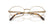 MIU MIU 50ZV 7OE1O1 - Gold Oval Eyeglasses for Women - folded