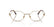 MIU MIU 50ZV 7OE1O1 - Gold Oval Eyeglasses for Women - front view
