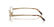 MIU MIU 50ZV 7OE1O1 - Gold Oval Eyeglasses for Women - side view