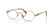 MIU MIU 50ZV 7OE1O1 - Gold Oval Eyeglasses for Women