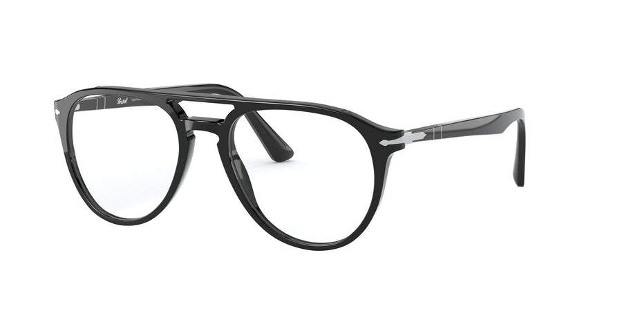 PERSOL 3160V 095 - Black Aviator Eyeglasses for Men