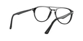PERSOL 3160V 095 - Black Aviator Eyeglasses for Men - 360° view 210°