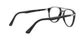 PERSOL 3160V 095 - Black Aviator Eyeglasses for Men - 360° view 240°