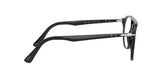 PERSOL 3160V 095 - Black Aviator Eyeglasses for Men - 360° view 270°